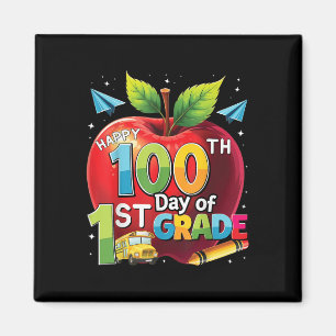 Teacher Student 100 Day Of School Costume Apparel. Magnet