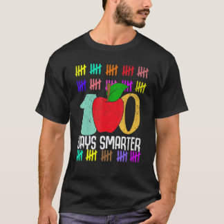 Teacher Student 100 Days Smarter Happy 100 Days Of T-Shirt