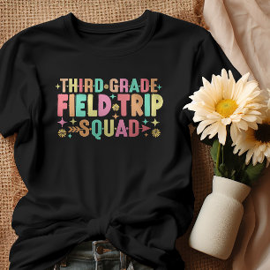 Teacher Students Third 3rd Grade Field Trip Squad  T-Shirt