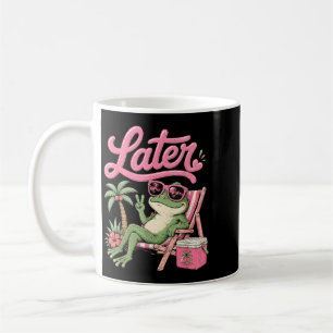 Teacher Summer Frog See Later Last Day Of School Coffee Mug