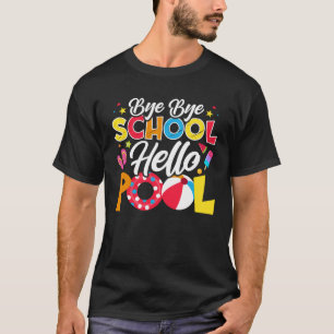 Teacher Summer Vacation Pool Beach T-Shirt