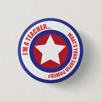 Teacher Superhero Pin
