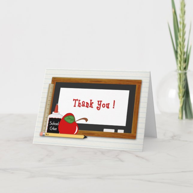 Teacher Supplies Thank You Card (Front)
