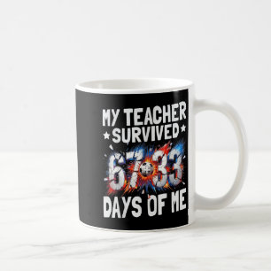 Teacher Survived 100 Days Of Me 100th Day Of Schoo Coffee Mug