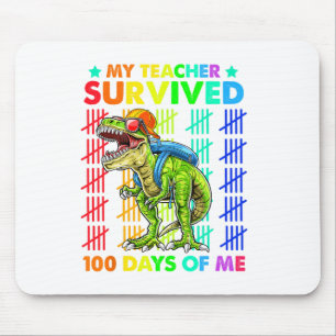 Teacher Survived 100 Days Of Me 100th Day School D Mouse Pad