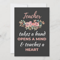 Teacher Takes A Hand Opens A Mind