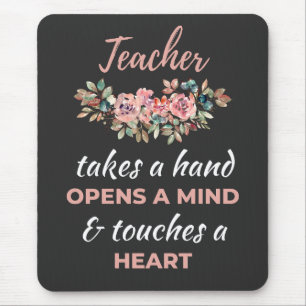 Teacher Takes A Hand Opens A Mind Mouse Pad