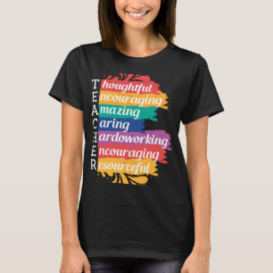 Teacher Teacher Letters Definition Adjective T-Shirt