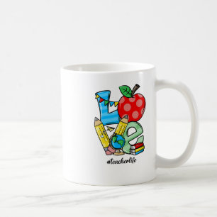 Teacher Teaching Stuff Love Apple Symbol Coffee Mug