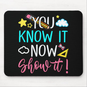 Teacher Testing For Men Women Test Day Math Scienc Mouse Pad
