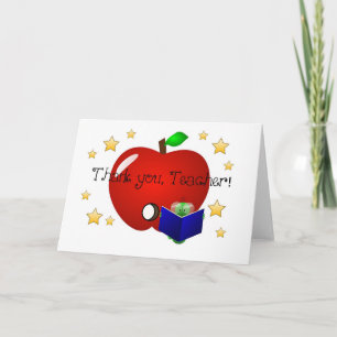Teacher Thank you card