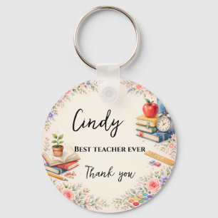 Teacher Thank You Gift   End of School Year Key Ring