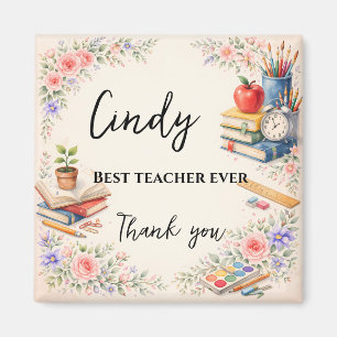 Teacher Thank You Gift End of School Year Magnet