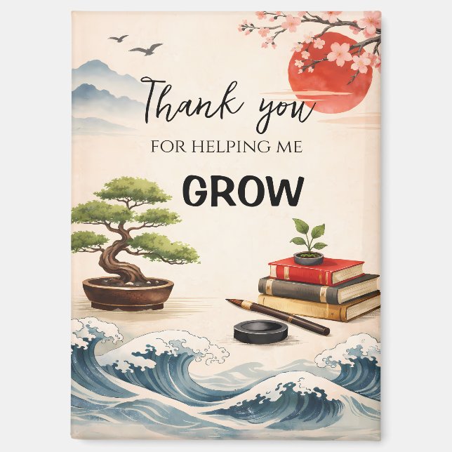 Teacher Thank You Gift | End of School Year Magnet (Front)