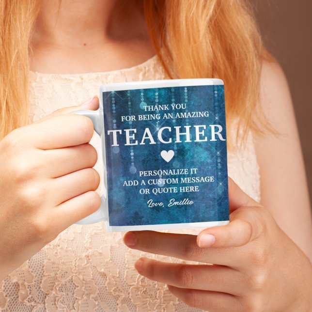 Teacher Thank You Heartfelt Message Personalised Coffee Mug (Teacher Thank You Heartfelt Message Personalized Coffee Mug
)