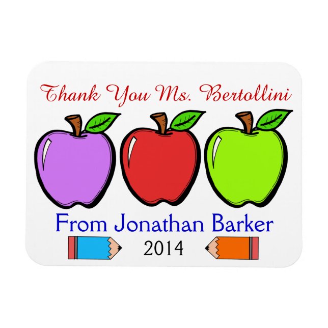 Teacher Thank You Magnet (Horizontal)