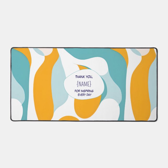 Teacher Thank You –  Personalized Desk Mat (Front)