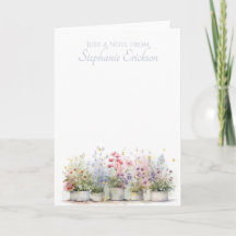 Teacher Thank You Wildflower Botanical Floral
