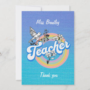 Teacher thank you with love and respect