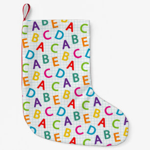 Teacher The Best Teachers Teach From The Heart Small Christmas Stocking