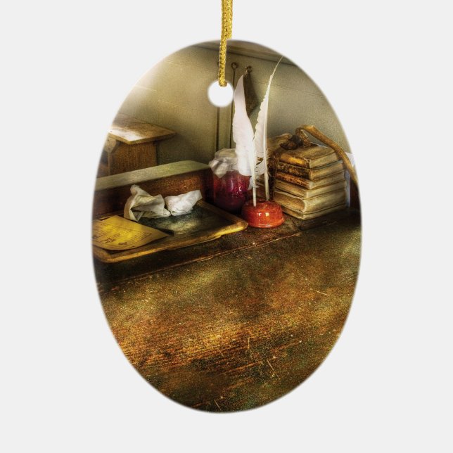 Teacher - The School Room Ceramic Tree Decoration (Front)