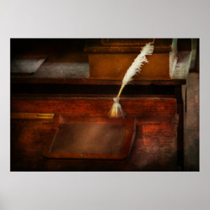 Teacher - The writing desk Poster