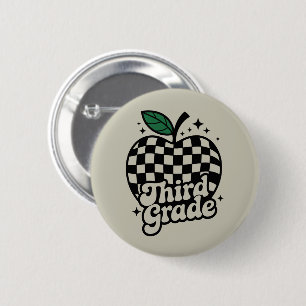 Teacher Third Grade 3rd Back to School 6 Cm Round Badge