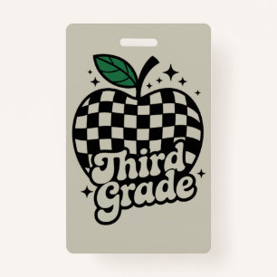Teacher Third Grade 3rd Back to School ID Badge