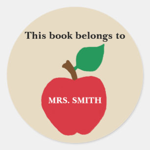 Teacher This Book Belongs to Mrs Stickers