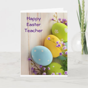 **TEACHER** TO YOU AT EASTER HOLIDAY CARD
