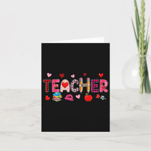 Teacher Tools Valentine's Day Leopard Job Team Cut Card