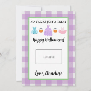 Teacher Trick or Treat Halloween Gift Card Holder