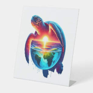 Teacher Turtle Strength Pedestal Sign