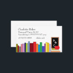 Teacher/Tutor Business Card<br><div class="desc">This Teacher/Tutor Business Card with this fun design will be great to pass out to future students! The back may also be printed to say whatever you like.</div>