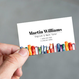 Teacher Tutor HomeSchool Education  Business Card