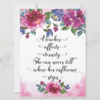 Teacher Typography Back to school Retirement Gift