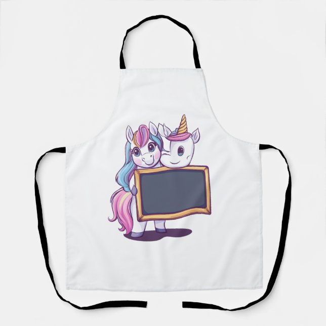 Teacher Unicorn (1) Apron (Front)