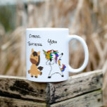 Teacher Unicorn Horse Funny Gift Teaching Coffee Mug<br><div class="desc">This design was created through digital art. It may be personalised by clicking the customise button and changing the colour, adding a name, initials or your favourite words. Contact me at colorflowcreations@gmail.com if you with to have this design on another product. Purchase my original abstract acrylic painting for sale at...</div>
