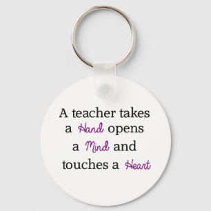 Teacher Unique Quote Gift Key Ring