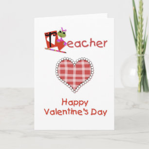 Teacher Valentine Holiday Card