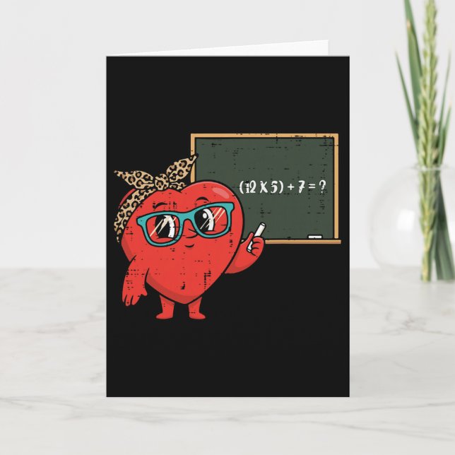 Teacher Valentines Day 6 7 Math Equation 67 Meme W Card (Front)