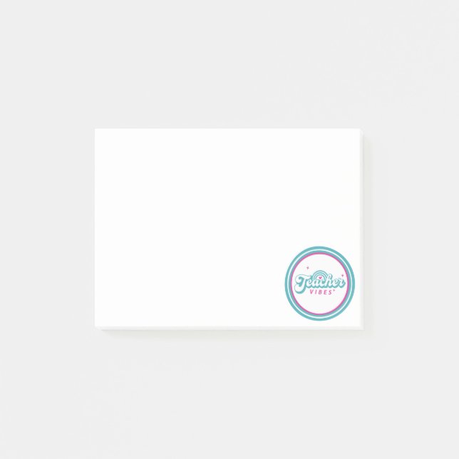 Teacher Vibes  Post-it Notes (Front)