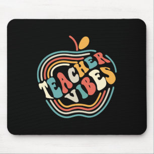 Teacher Vibes Retro First 1st Day Of School Byck T Mouse Pad