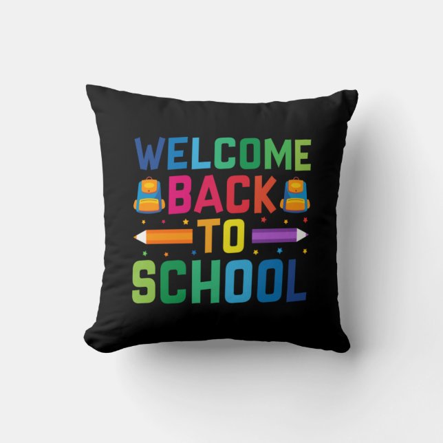 Teacher Welcome Back To School Cushion (Front)