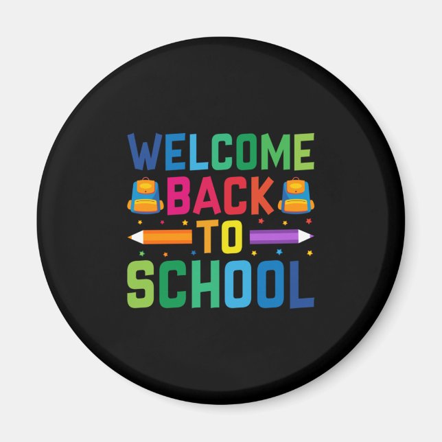 Teacher Welcome Back To School Magnet (Front)