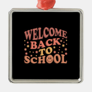 Teacher Welcome Back To School Metal Ornament