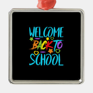 Teacher Welcome Back To School Metal Ornament