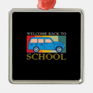 Teacher Welcome Back To School Metal Ornament