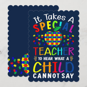 Teacher Who Hair What Child Can Not Say   Thank You Card