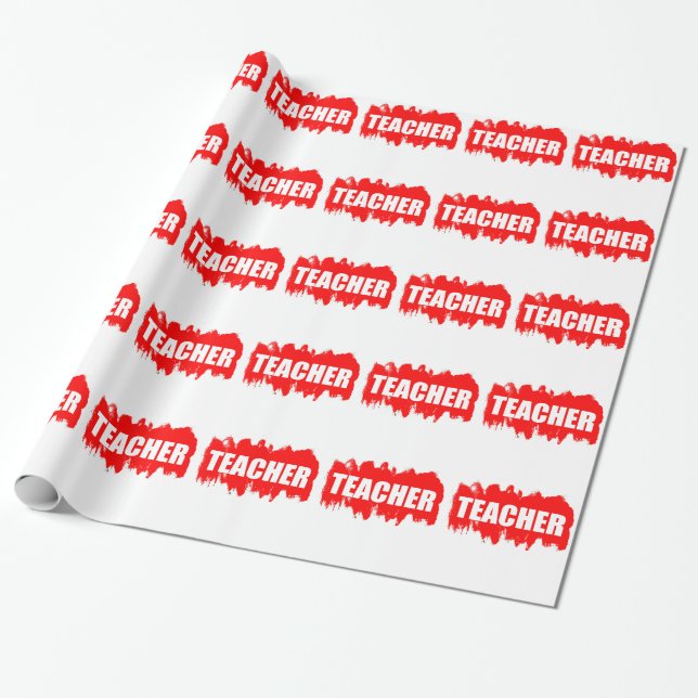 Teacher Wrapping Paper (Unrolled)